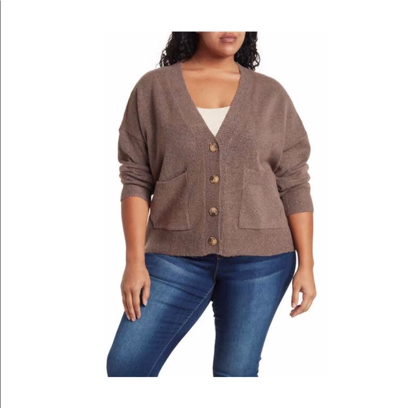 New - Women’s Plus Sanctuary Button Down Cardigan - Picture 1 of 3
